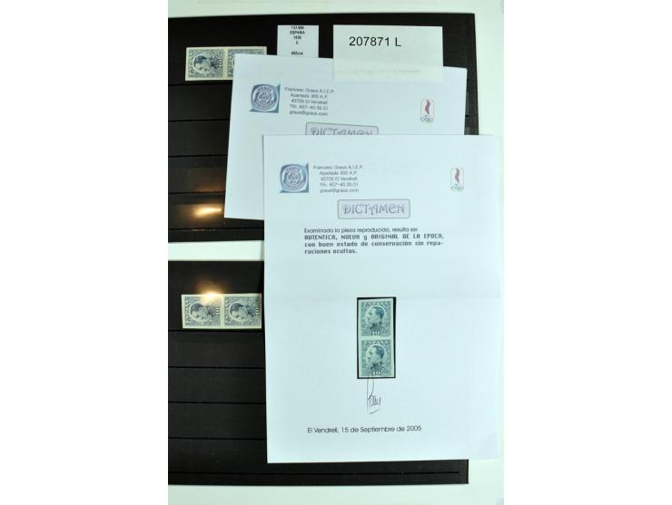 1930/89 (ca.), postfrische Partie von etwa 640 Abarten, dabei ungezähnte Marken, Farbfehldrucke, fehlende Farben, etc.; viele