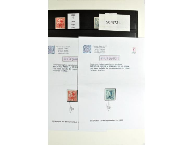 1930/89 (ca.), postfrische Partie von etwa 640 Abarten, dabei ungezähnte Marken, Farbfehldrucke, fehlende Farben, etc.; viele