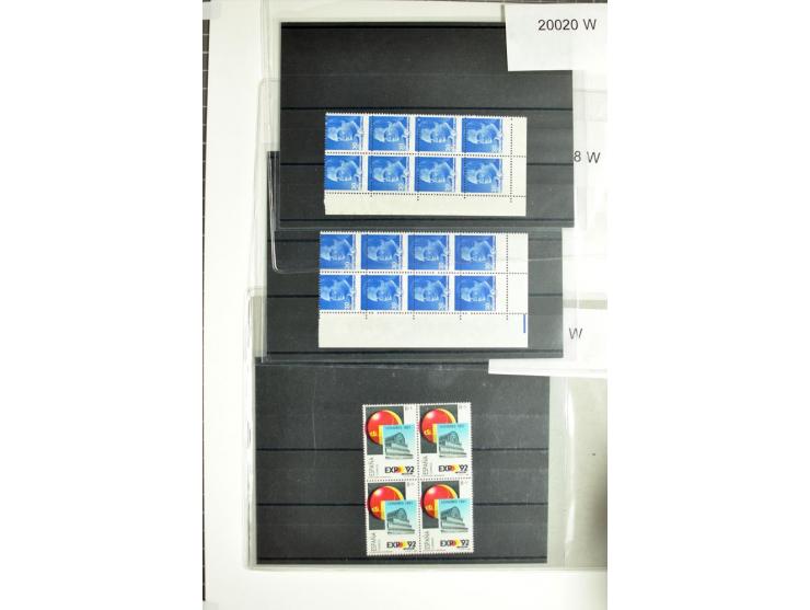 1987/89, postfrische Partie von fast 1700 Abarten, oft in Einheiten