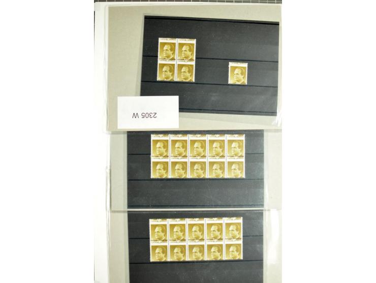 1987/89, postfrische Partie von fast 1700 Abarten, oft in Einheiten