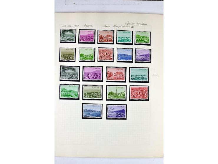 1863/1969, postfrische, ungebrauchte und etwas gestempelte Sammlung mit einer Vielzahl guter Werte und Sätze, Käferaufdrucke 