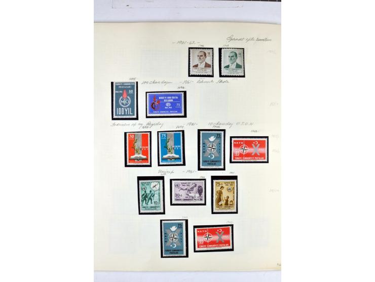 1863/1969, postfrische, ungebrauchte und etwas gestempelte Sammlung mit einer Vielzahl guter Werte und Sätze, Käferaufdrucke 