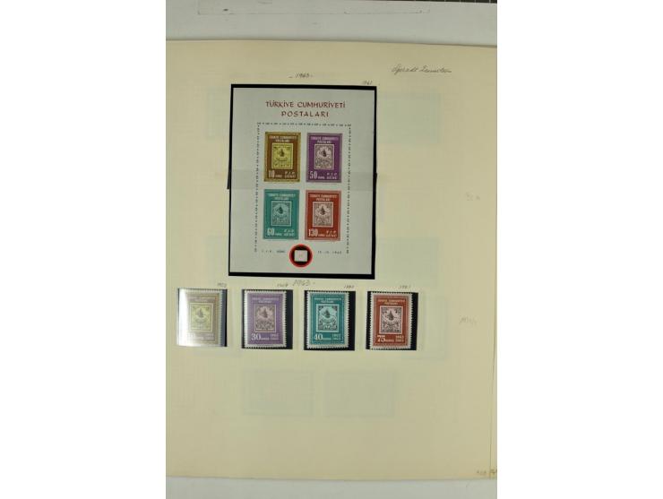 1863/1969, postfrische, ungebrauchte und etwas gestempelte Sammlung mit einer Vielzahl guter Werte und Sätze, Käferaufdrucke 