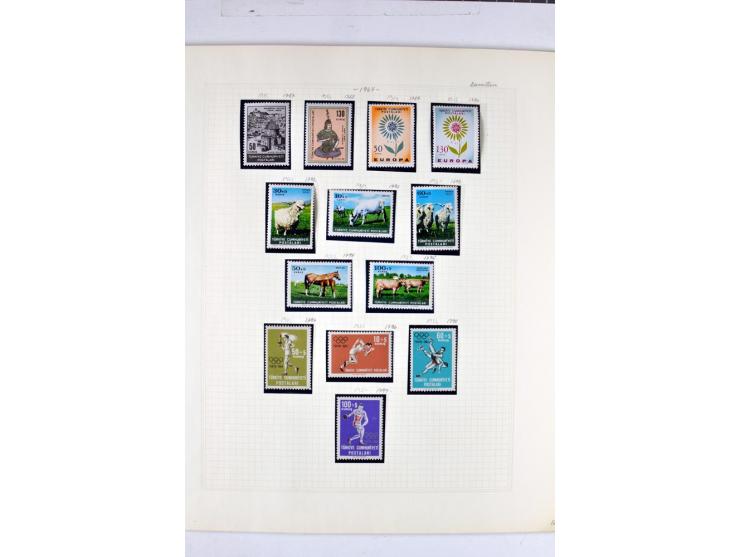 1863/1969, postfrische, ungebrauchte und etwas gestempelte Sammlung mit einer Vielzahl guter Werte und Sätze, Käferaufdrucke 