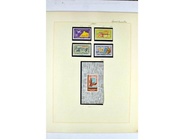 1863/1969, postfrische, ungebrauchte und etwas gestempelte Sammlung mit einer Vielzahl guter Werte und Sätze, Käferaufdrucke 