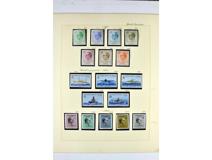 1863/1969, postfrische, ungebrauchte und etwas gestempelte Sammlung mit einer Vielzahl guter Werte und Sätze, Käferaufdrucke 