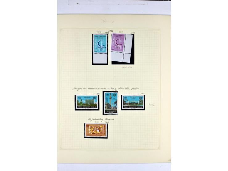 1863/1969, postfrische, ungebrauchte und etwas gestempelte Sammlung mit einer Vielzahl guter Werte und Sätze, Käferaufdrucke 