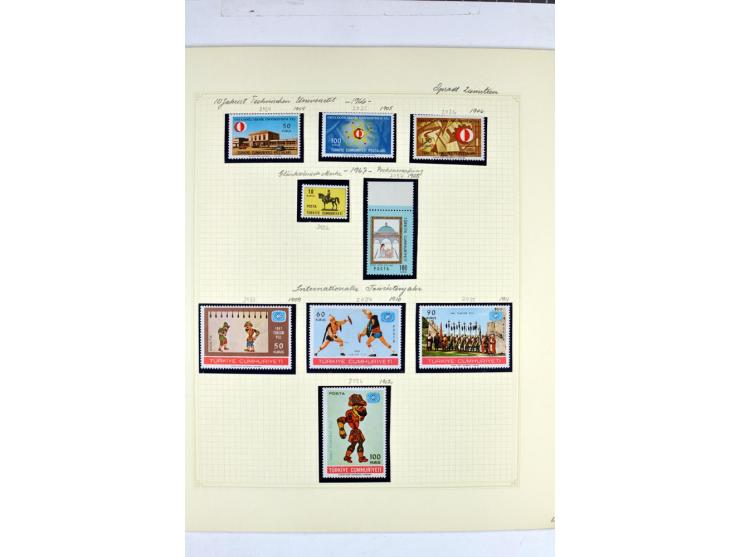 1863/1969, postfrische, ungebrauchte und etwas gestempelte Sammlung mit einer Vielzahl guter Werte und Sätze, Käferaufdrucke 