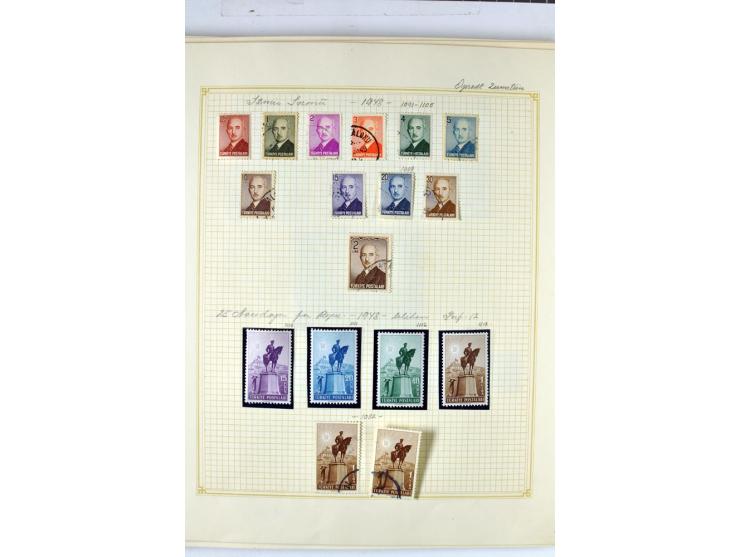 1863/1969, postfrische, ungebrauchte und etwas gestempelte Sammlung mit einer Vielzahl guter Werte und Sätze, Käferaufdrucke 