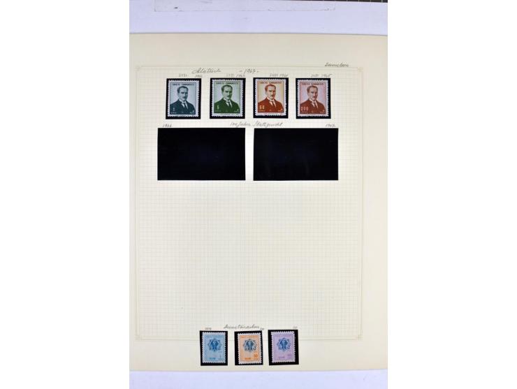 1863/1969, postfrische, ungebrauchte und etwas gestempelte Sammlung mit einer Vielzahl guter Werte und Sätze, Käferaufdrucke 