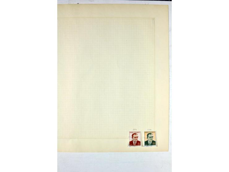 1863/1969, postfrische, ungebrauchte und etwas gestempelte Sammlung mit einer Vielzahl guter Werte und Sätze, Käferaufdrucke 
