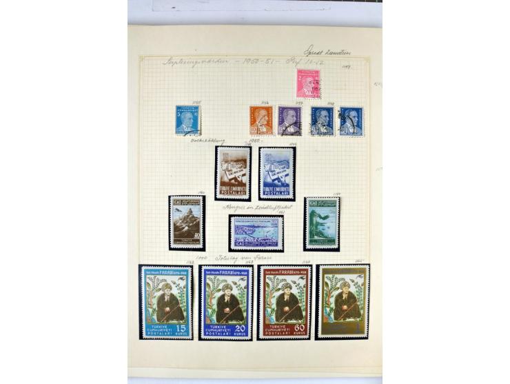 1863/1969, postfrische, ungebrauchte und etwas gestempelte Sammlung mit einer Vielzahl guter Werte und Sätze, Käferaufdrucke 
