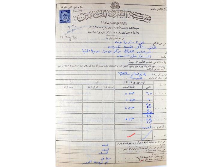 1900/44 (ca.), ägyptische und sudanesische Perfins, umfangreiche Sammlung in 2 Ordnern mit einer Vielzahl voll Lochungen vers