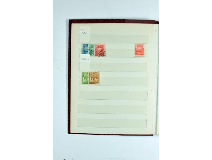1923/90, postfrische, ungebrauchte und gestempelte Partie in 7 Einsteckbüchern