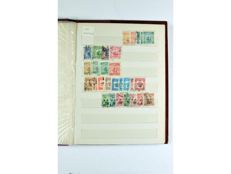 1923/90, postfrische, ungebrauchte und gestempelte Partie in 7 Einsteckbüchern