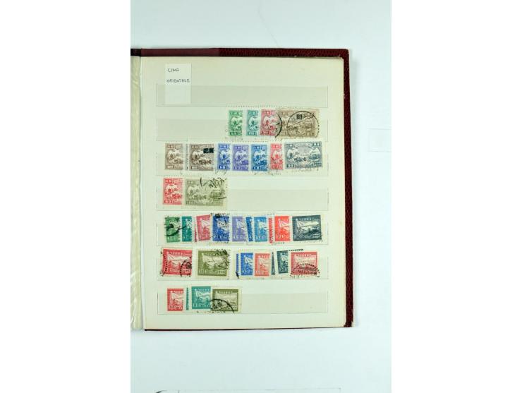 1923/90, postfrische, ungebrauchte und gestempelte Partie in 7 Einsteckbüchern