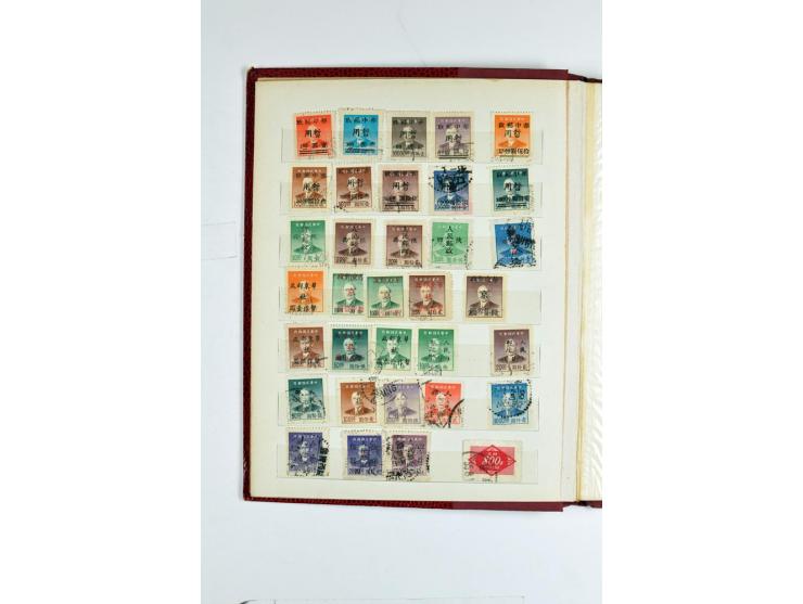 1923/90, postfrische, ungebrauchte und gestempelte Partie in 7 Einsteckbüchern