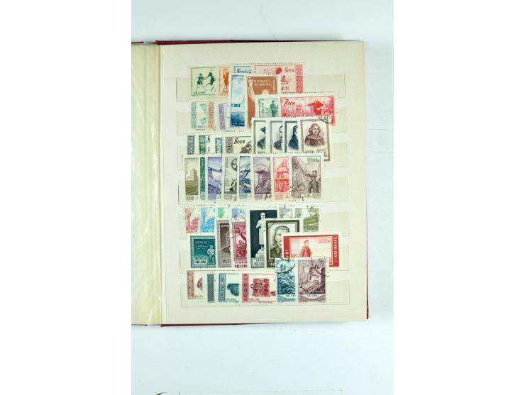 1923/90, postfrische, ungebrauchte und gestempelte Partie in 7 Einsteckbüchern