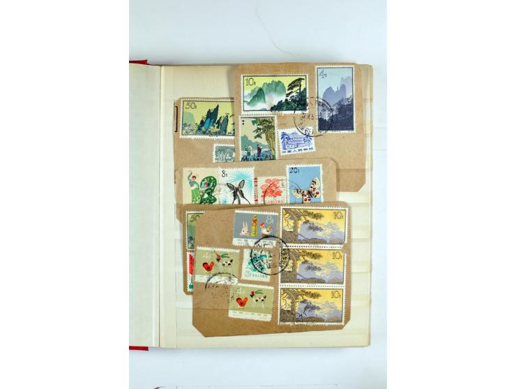 1923/90, postfrische, ungebrauchte und gestempelte Partie in 7 Einsteckbüchern