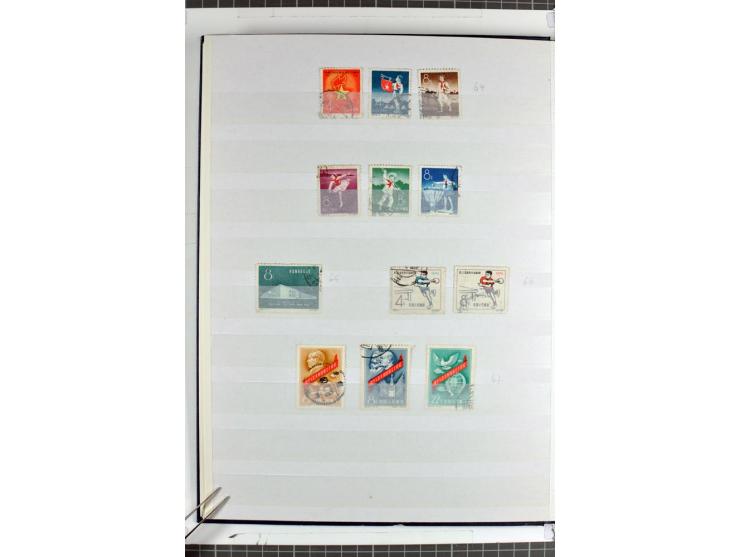 1949/68, gestempelte Sammlung mit u.a. Mi.-Nr. 648-55, 744-59, 982-84, 990-92 (2), 995-1008 (2), 1010-17, 1020-24 (5er-Streif