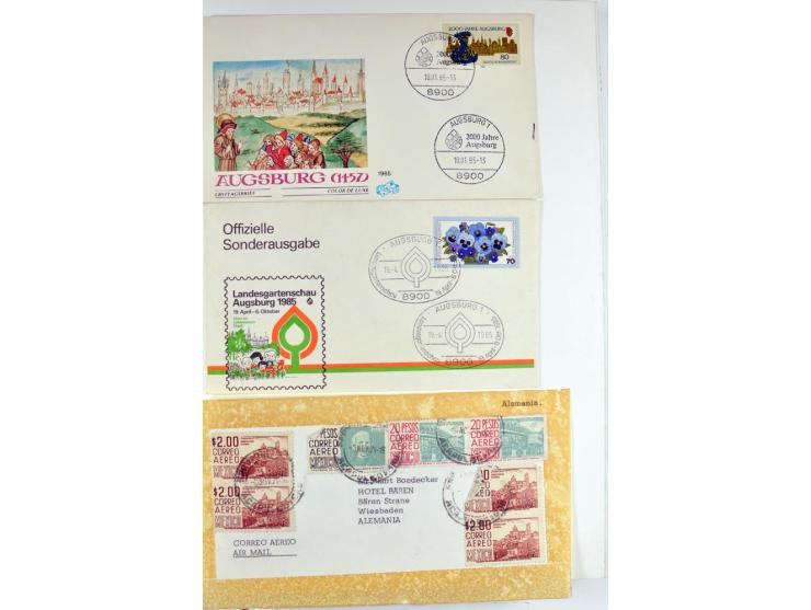 1949/81, postfrische und gestempelte Partie mit besseren Sätzen in 2 Einsteckbüchern