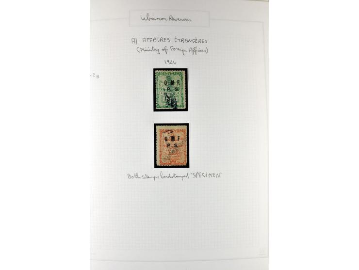 REVENUE: 1919/2000 (ca.), ungebrauchte, ungestempelte reichhaltige Spezialsammlung mit vielen besseren Werten und kompletten 