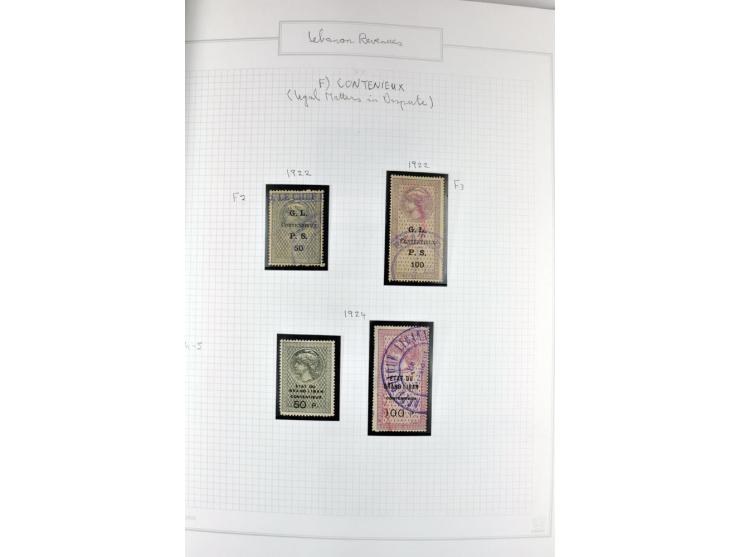 REVENUE: 1919/2000 (ca.), ungebrauchte, ungestempelte reichhaltige Spezialsammlung mit vielen besseren Werten und kompletten 