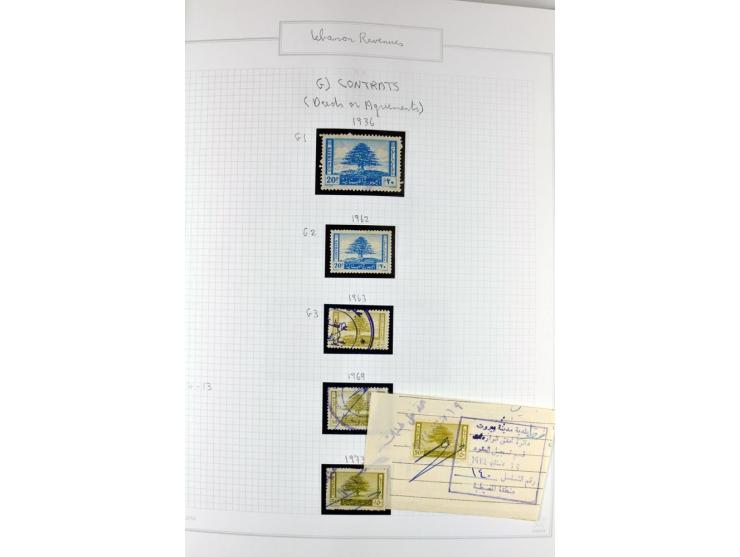 REVENUE: 1919/2000 (ca.), ungebrauchte, ungestempelte reichhaltige Spezialsammlung mit vielen besseren Werten und kompletten 