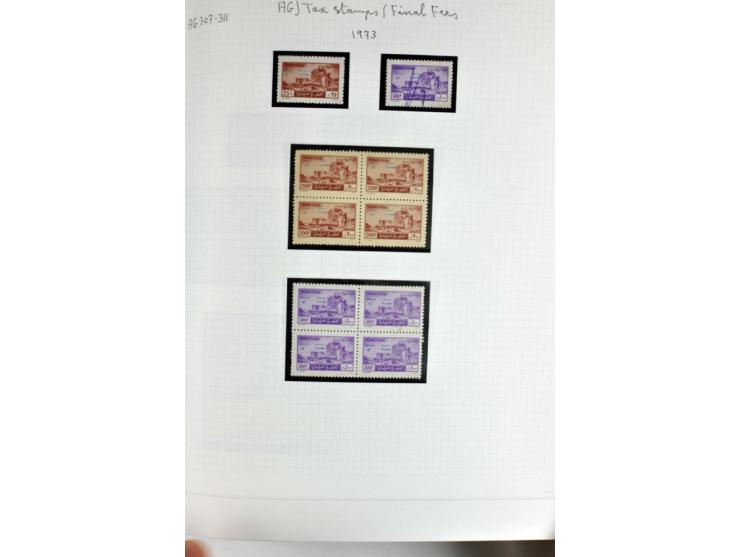REVENUE: 1919/2000 (ca.), ungebrauchte, ungestempelte reichhaltige Spezialsammlung mit vielen besseren Werten und kompletten 