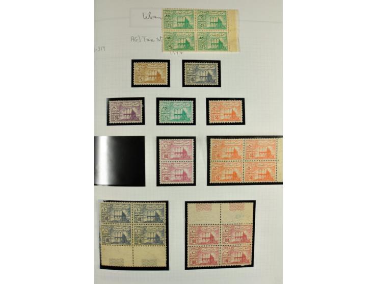 REVENUE: 1919/2000 (ca.), ungebrauchte, ungestempelte reichhaltige Spezialsammlung mit vielen besseren Werten und kompletten 