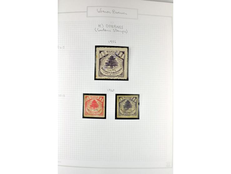 REVENUE: 1919/2000 (ca.), ungebrauchte, ungestempelte reichhaltige Spezialsammlung mit vielen besseren Werten und kompletten 