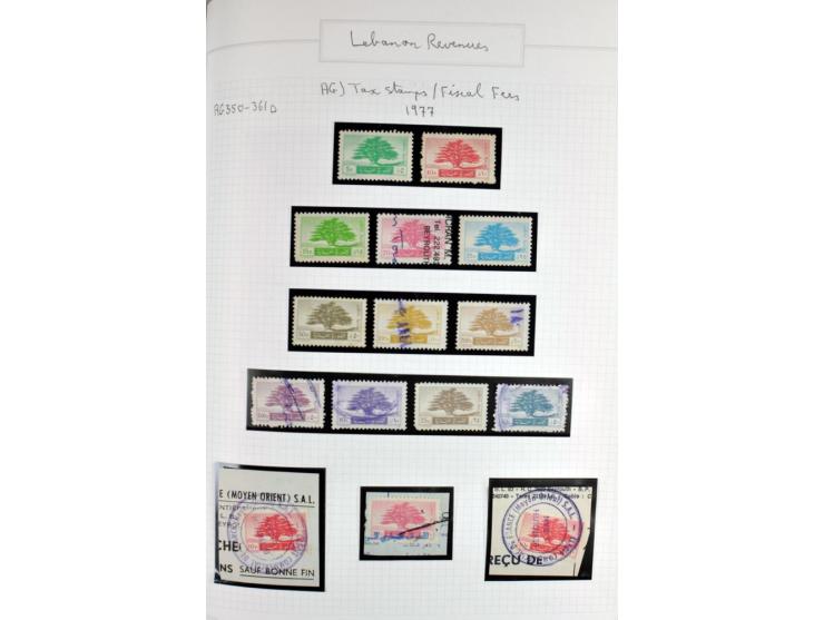 REVENUE: 1919/2000 (ca.), ungebrauchte, ungestempelte reichhaltige Spezialsammlung mit vielen besseren Werten und kompletten 