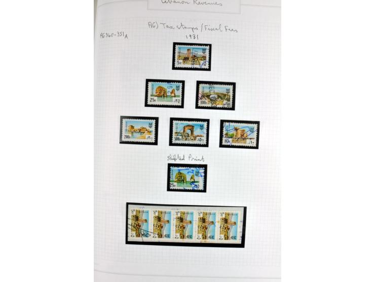 REVENUE: 1919/2000 (ca.), ungebrauchte, ungestempelte reichhaltige Spezialsammlung mit vielen besseren Werten und kompletten 