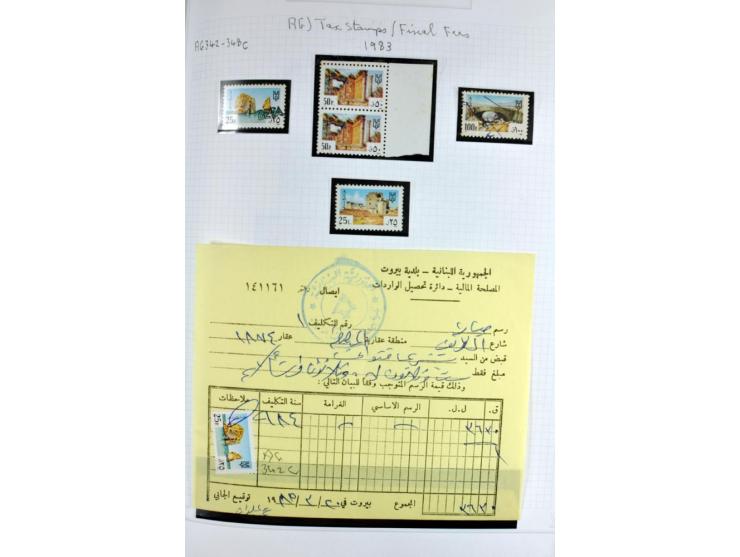 REVENUE: 1919/2000 (ca.), ungebrauchte, ungestempelte reichhaltige Spezialsammlung mit vielen besseren Werten und kompletten 