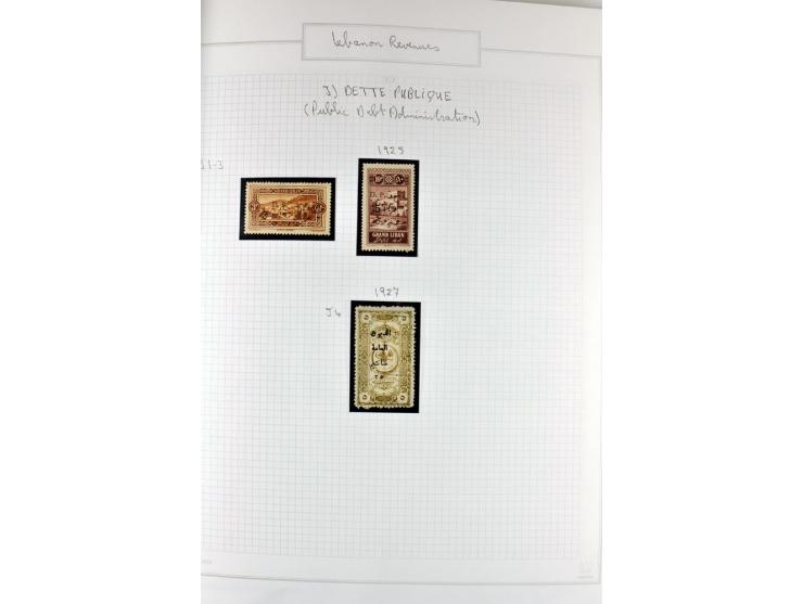 REVENUE: 1919/2000 (ca.), ungebrauchte, ungestempelte reichhaltige Spezialsammlung mit vielen besseren Werten und kompletten 