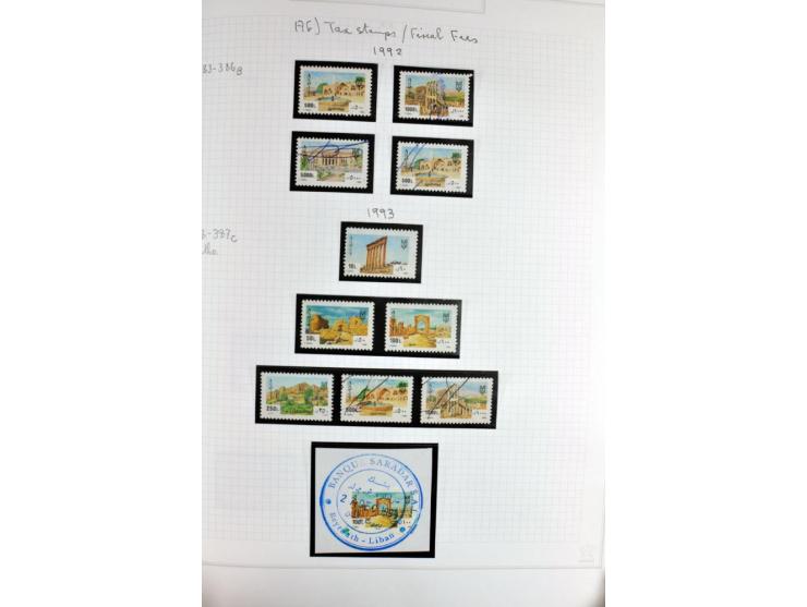 REVENUE: 1919/2000 (ca.), ungebrauchte, ungestempelte reichhaltige Spezialsammlung mit vielen besseren Werten und kompletten 