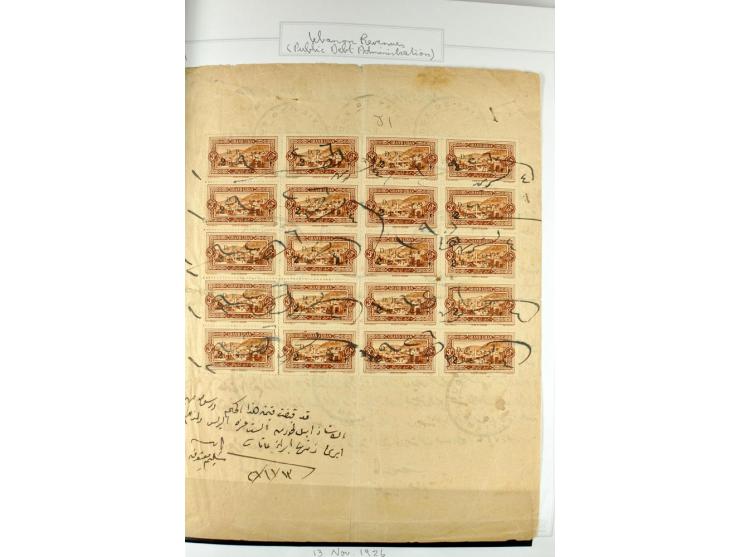REVENUE: 1919/2000 (ca.), ungebrauchte, ungestempelte reichhaltige Spezialsammlung mit vielen besseren Werten und kompletten 