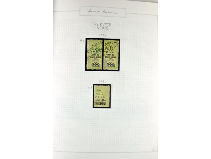 REVENUE: 1919/2000 (ca.), ungebrauchte, ungestempelte reichhaltige Spezialsammlung mit vielen besseren Werten und kompletten 