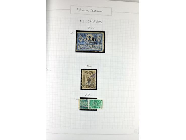 REVENUE: 1919/2000 (ca.), ungebrauchte, ungestempelte reichhaltige Spezialsammlung mit vielen besseren Werten und kompletten 