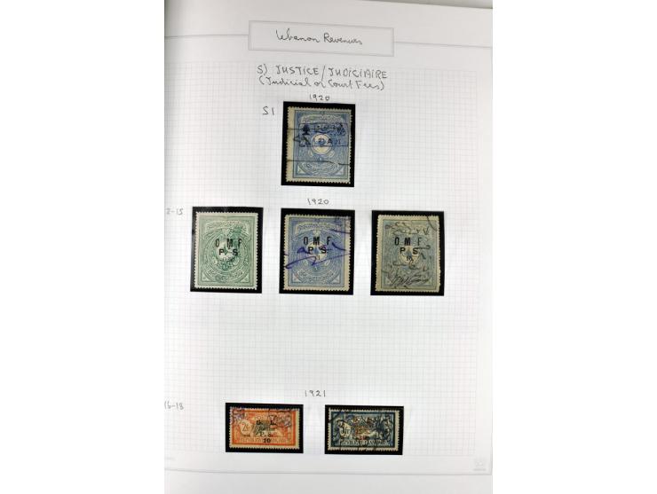 REVENUE: 1919/2000 (ca.), ungebrauchte, ungestempelte reichhaltige Spezialsammlung mit vielen besseren Werten und kompletten 