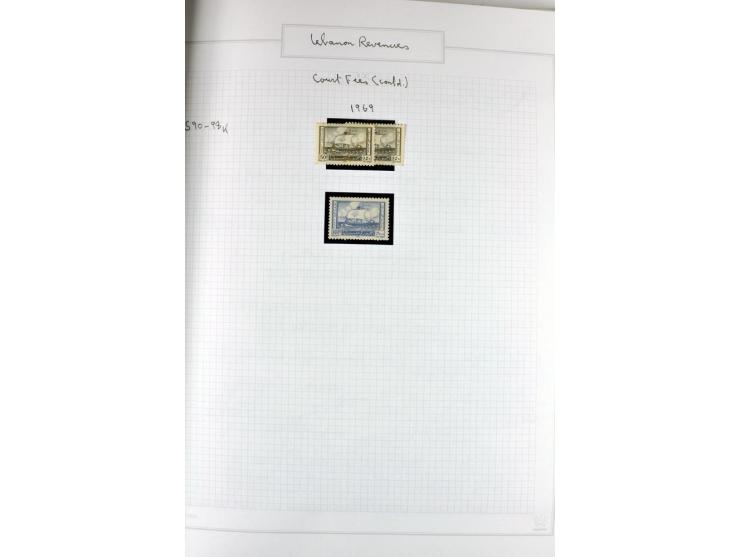 REVENUE: 1919/2000 (ca.), ungebrauchte, ungestempelte reichhaltige Spezialsammlung mit vielen besseren Werten und kompletten 