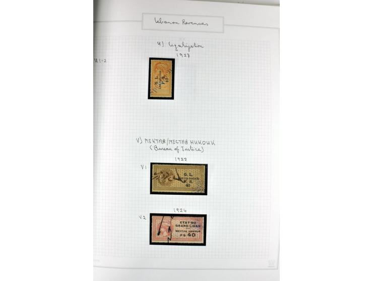 REVENUE: 1919/2000 (ca.), ungebrauchte, ungestempelte reichhaltige Spezialsammlung mit vielen besseren Werten und kompletten 