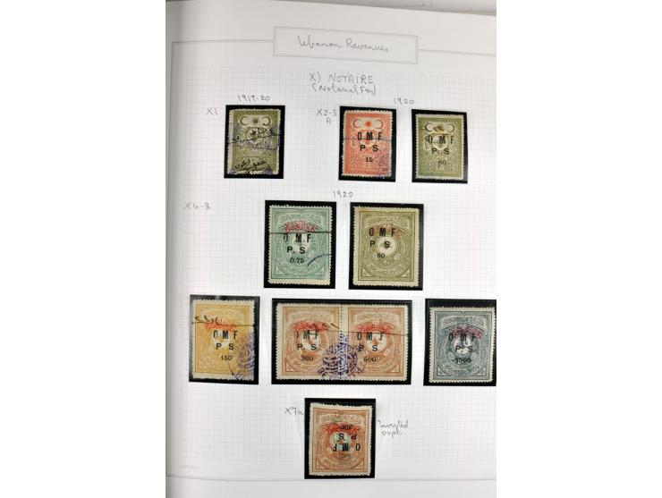 REVENUE: 1919/2000 (ca.), ungebrauchte, ungestempelte reichhaltige Spezialsammlung mit vielen besseren Werten und kompletten 