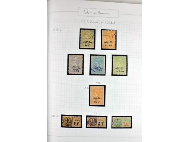 REVENUE: 1919/2000 (ca.), ungebrauchte, ungestempelte reichhaltige Spezialsammlung mit vielen besseren Werten und kompletten 