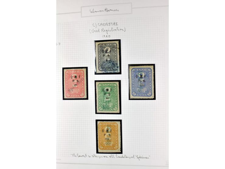 REVENUE: 1919/2000 (ca.), ungebrauchte, ungestempelte reichhaltige Spezialsammlung mit vielen besseren Werten und kompletten 