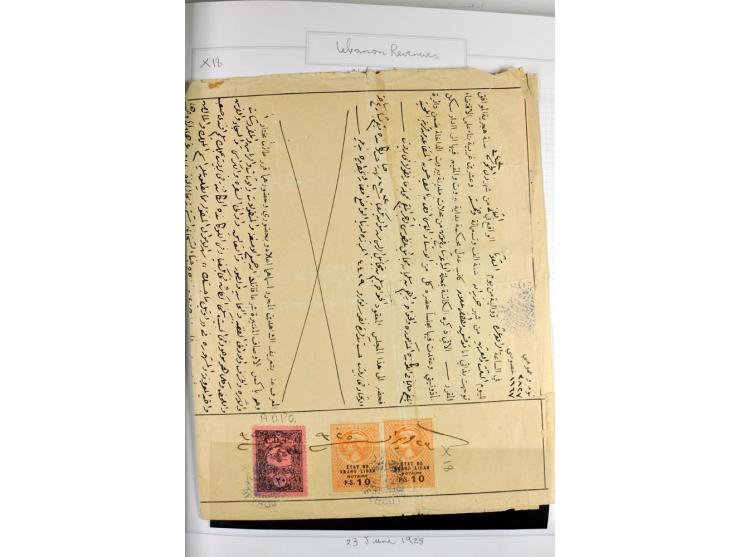REVENUE: 1919/2000 (ca.), ungebrauchte, ungestempelte reichhaltige Spezialsammlung mit vielen besseren Werten und kompletten 