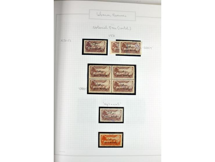 REVENUE: 1919/2000 (ca.), ungebrauchte, ungestempelte reichhaltige Spezialsammlung mit vielen besseren Werten und kompletten 