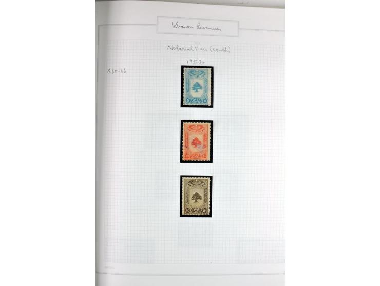 REVENUE: 1919/2000 (ca.), ungebrauchte, ungestempelte reichhaltige Spezialsammlung mit vielen besseren Werten und kompletten 