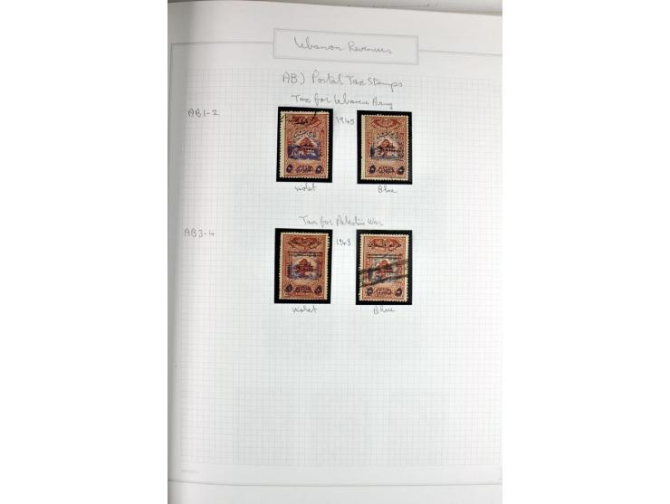 REVENUE: 1919/2000 (ca.), ungebrauchte, ungestempelte reichhaltige Spezialsammlung mit vielen besseren Werten und kompletten 