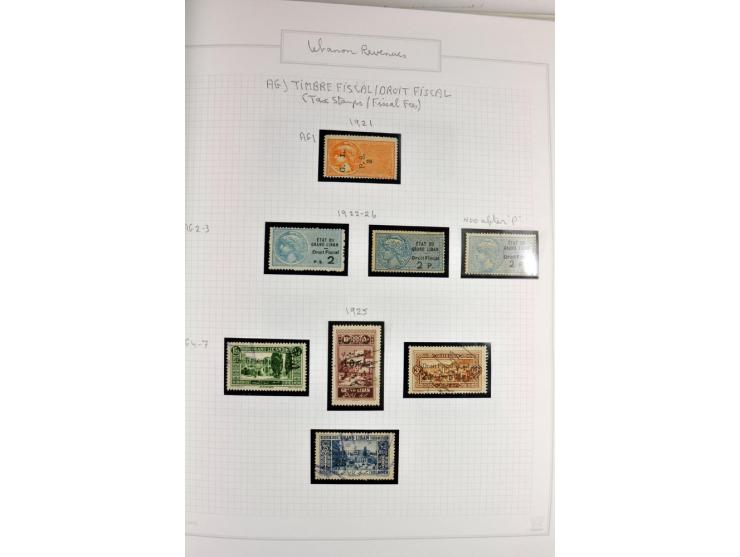 REVENUE: 1919/2000 (ca.), ungebrauchte, ungestempelte reichhaltige Spezialsammlung mit vielen besseren Werten und kompletten 